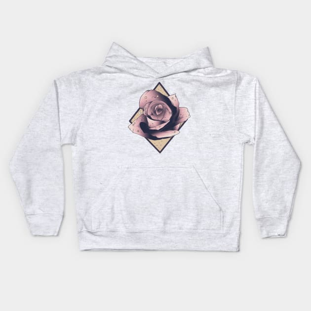 Spring rose Kids Hoodie by Jess Adams